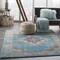 Homeroots 4 x 6 ft. Light Blue Distressed Medallion Area Rug 385332 - alternate 7
